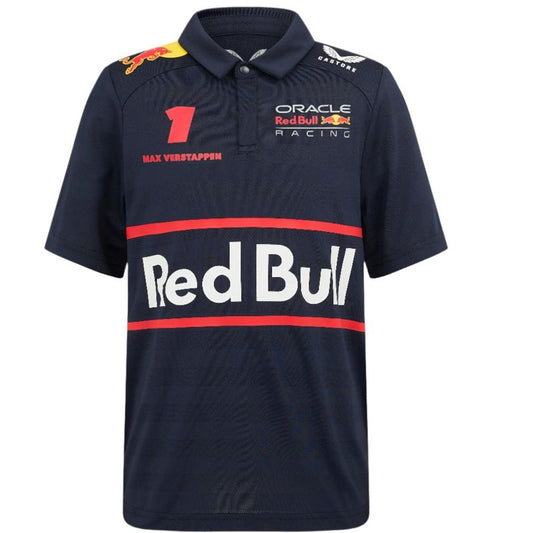 Castore Red Bull Racing F1 Kid's 2025 Max Verstappen Team Polo Shirt
