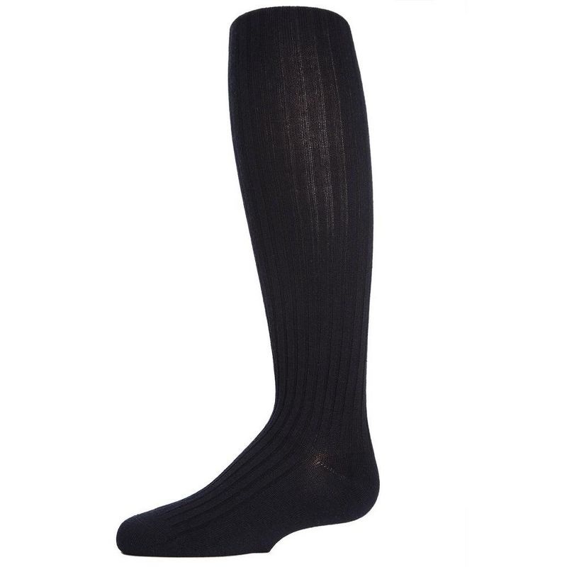 Memoi Girls Ribbed Cotton Blend Sweater Tights