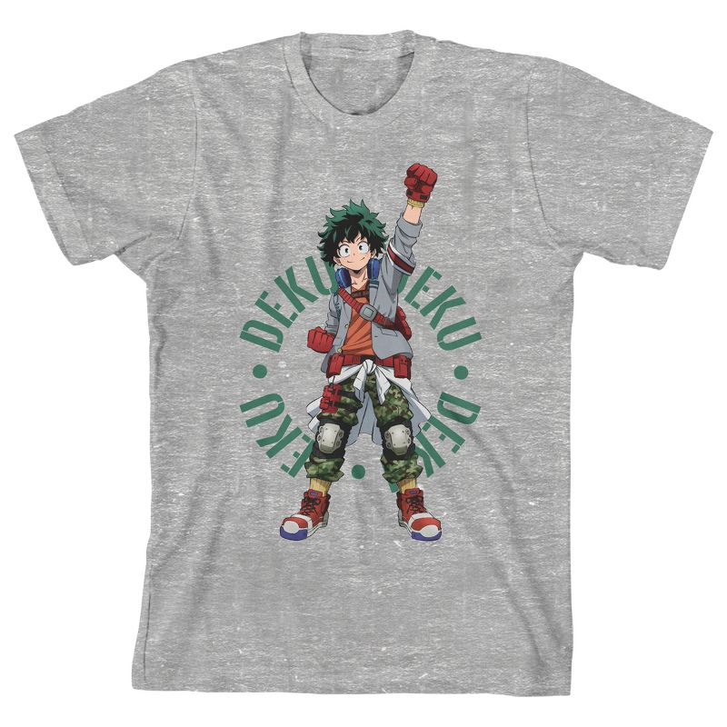 تي شيرت رياضي هيذر للأولاد من My Hero Academia Deku Victory Stance