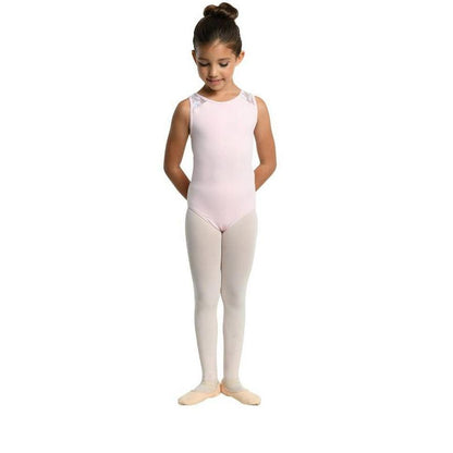 لباس ضيق للبنات من Danz N Motion Clementine 23108C مع حشوات دانتيل وظهر على شكل حرف V