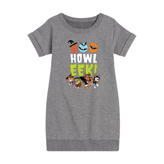 Girls' - Paw Patrol - Howl Eek Graphic Short Sleeve Fleece Dress