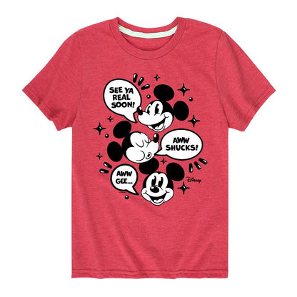 Boys' - Disney - Mickey Mouse Short Sleeve Graphic T-Shirt
