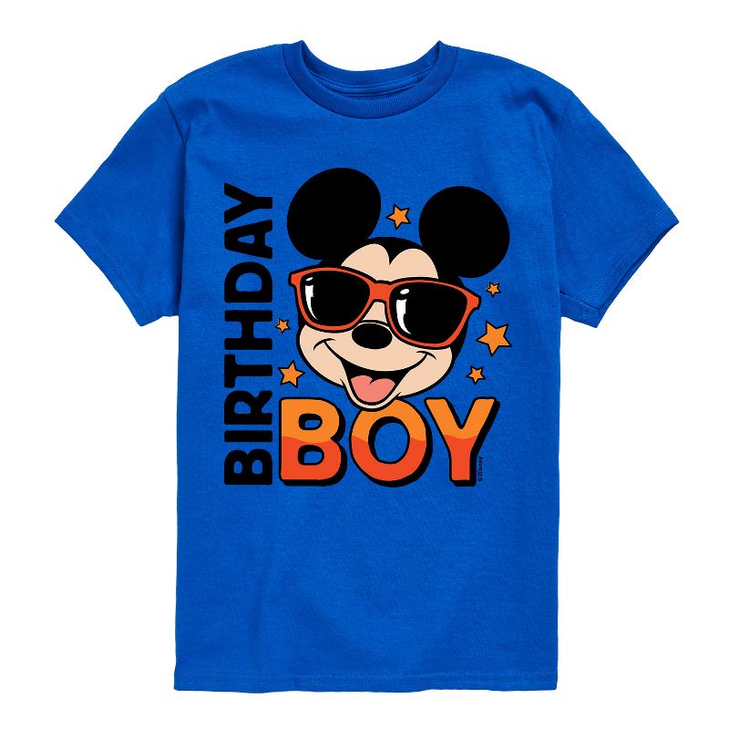 Boys' - Disney - Mickey Birthday Boy Short Sleeve Graphic T-Shirt