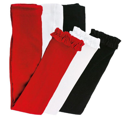 RuffleButts Girls 3-Pack Footless Ruffle Tights