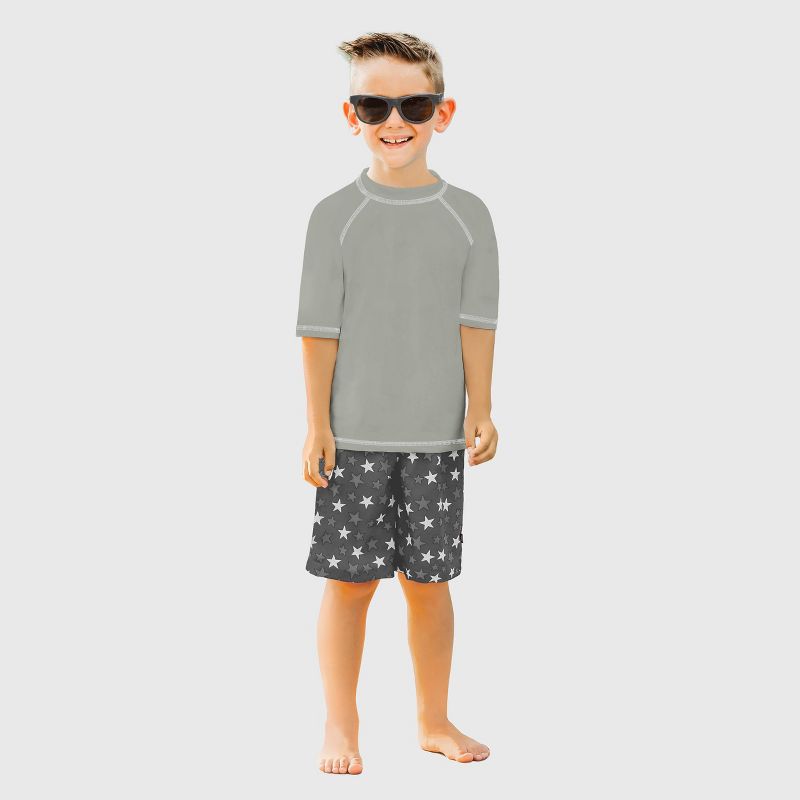 City Threads Boys UPF 50+ Short Sleeve Rashguard - USA-Made