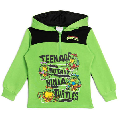 Teenage Mutant Ninja Turtles Leonardo Michelangelo Raphael Half Zip Hoodie Toddler