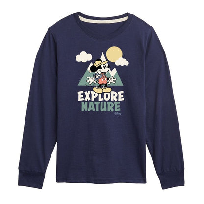 Boys' - Disney - Mickey Mouse Long Sleeve Graphic T-Shirt