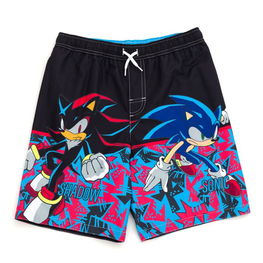 Sonic the Hedgehog UPF 50+ Swim Trunks Little Kid to Big Kid Sizes (4T - 14-16)