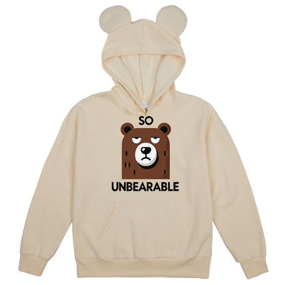 So Unbearable Youth Girl's Tofu Long Sleeve Cosplay Hoodie With 3D Ears