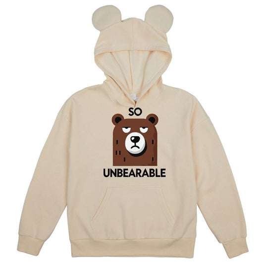 So Unbearable Youth Girl's Tofu Long Sleeve Cosplay Hoodie With 3D Ears