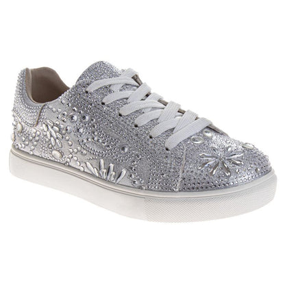 Badgley Mischka Girls' Glitzy Sneakers