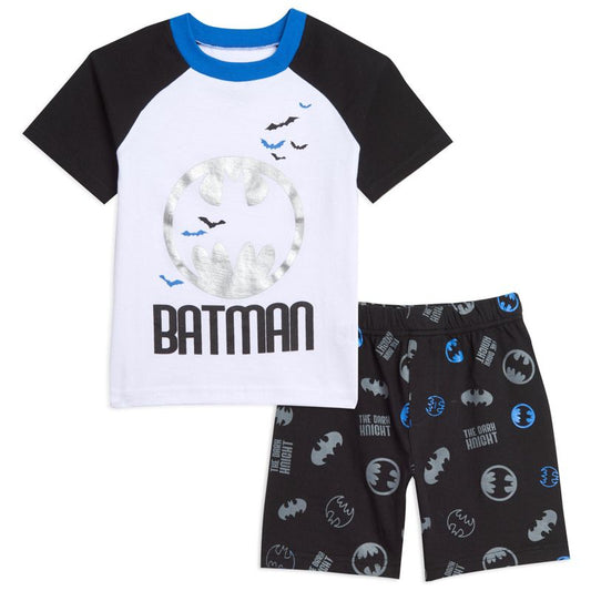 طقم ملابس للأطفال الصغار من DC Comics Justice League Batman T-Shirt and Shorts