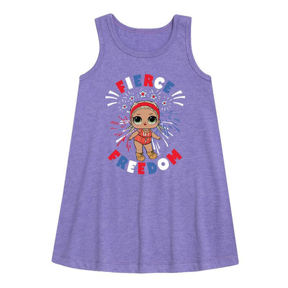 Girls' - LOL Surprise! - 4th of July Graphic Sleeveless Aline Dress