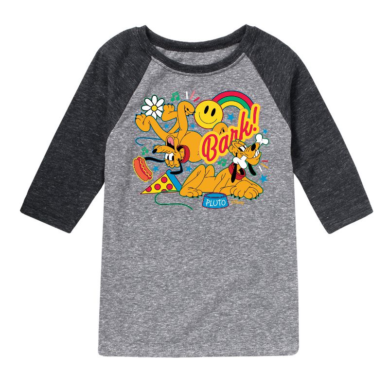 Boys' - Disney - Pluto Collage Raglan Graphic T-Shirt