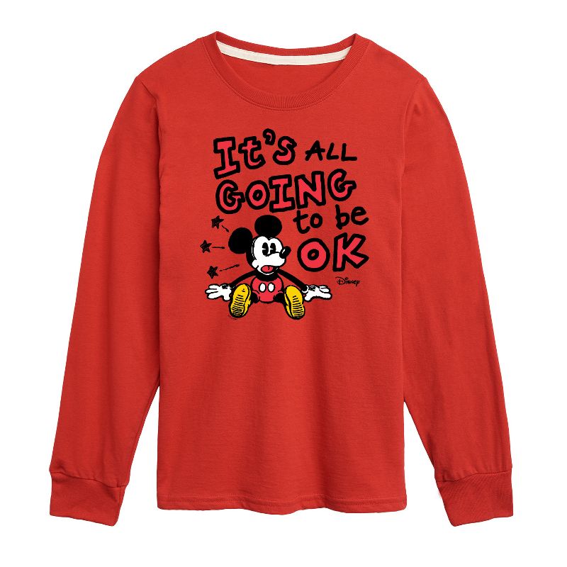 Boys' - Disney - Mickey Mouse Long Sleeve Graphic T-Shirt