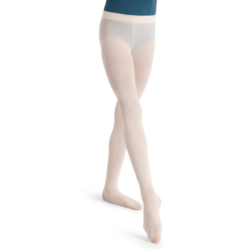 Capezio Ultra Soft Self Knit Waistband Transition Tight - Girls & Toddler