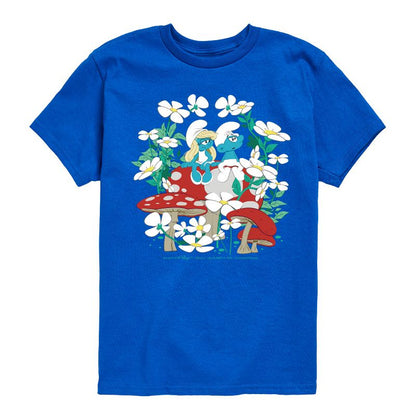 Boys' - Smurfs -  Short Sleeve Graphic T-Shirt