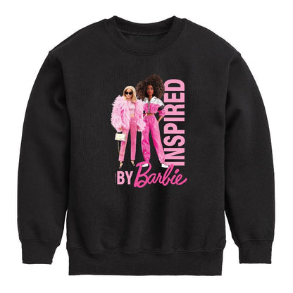 Boys' - Barbie - Inspired By Barbie Graphic Long Sleeve Fleece Sweatshirt