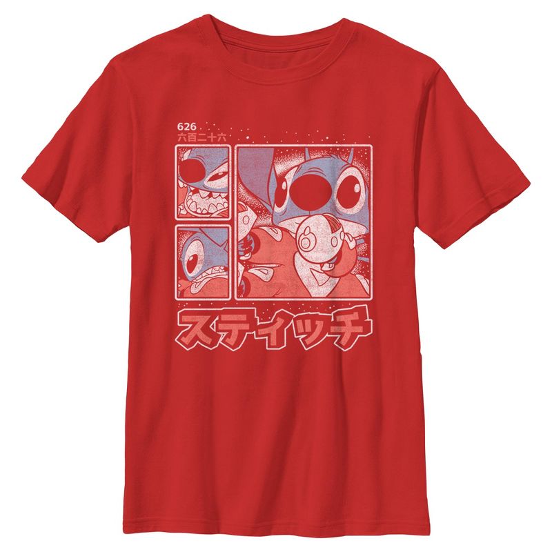 Boy's Lilo & Stitch Comic Book Panels T-Shirt