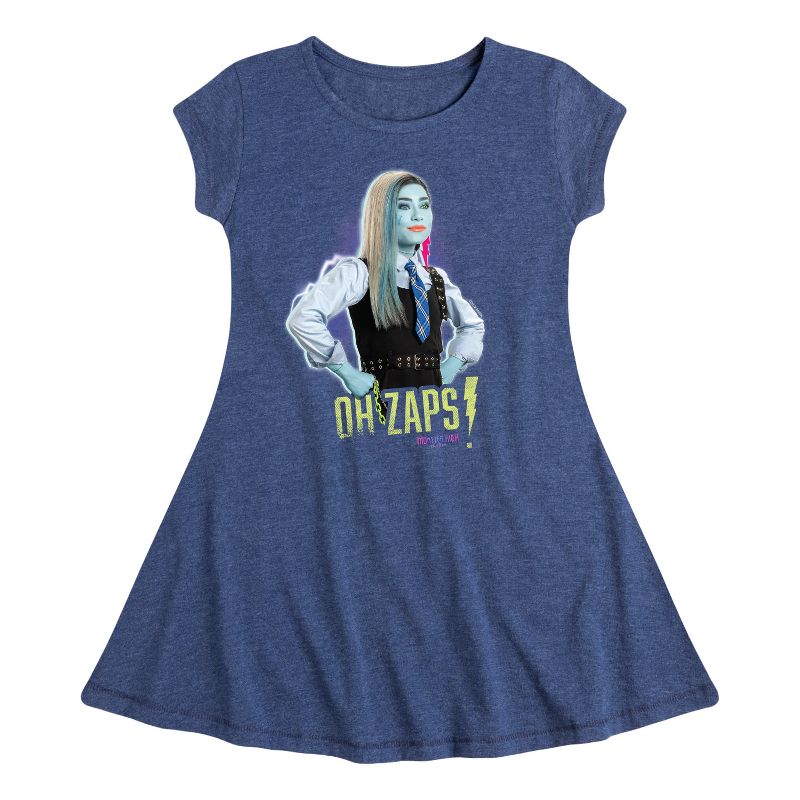 فستان فرانكي شتاين فيت آند فلاير بأكمام قصيرة للبنات - ماتيل