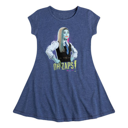 فستان فرانكي شتاين فيت آند فلاير بأكمام قصيرة للبنات - ماتيل