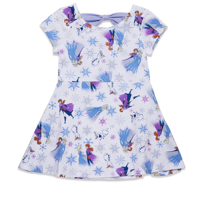 فستان تزلج للفتيات الصغيرات من ديزني فروزن إلسا الأميرة آنا أولاف كريسماس