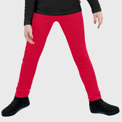 City Threads USA-Made Girls Soft Fleece Comfortable & Stylish Stretch Leggings for Toddlers/Kids (Part 2)