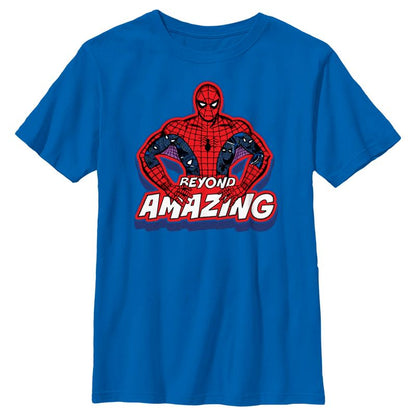 Boy's Spider-Man: Beyond Amazing Retro Pose T-Shirt