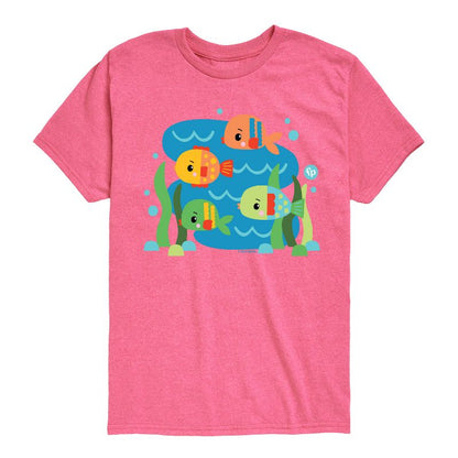 تي شيرت فيشر برايس للأولاد بأكمام قصيرة ورسومات جرافيكية