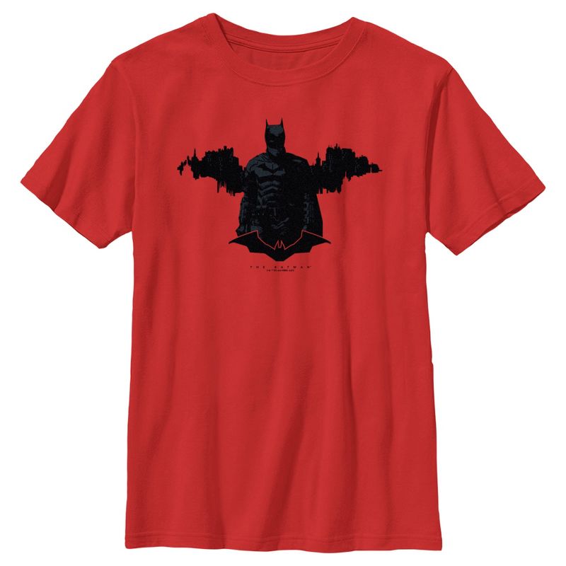 Boy's The Batman Gotham Silhouette T-Shirt