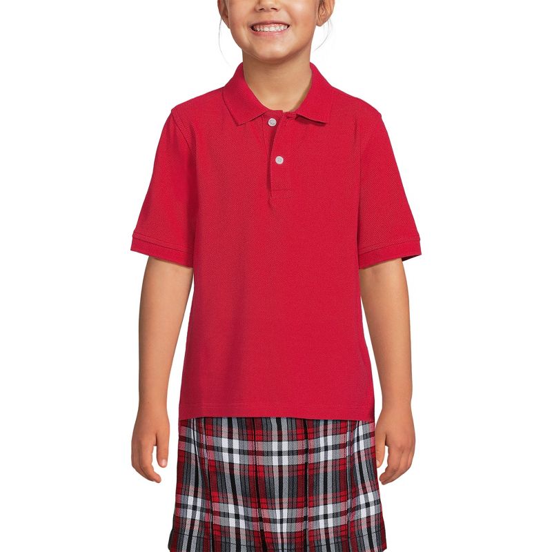 Lands' End School Uniform Kids Short Sleeve Mesh Polo Shirt