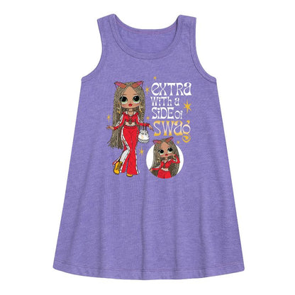 Girls' - LOL Surprise! - Extra w/ a Side of Swag Graphic Sleeveless Aline Dress