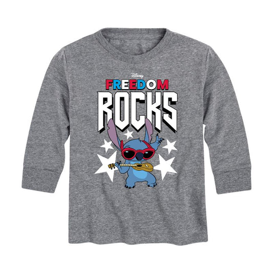 Boys' - Lilo and Stitch - Freedom Rocks Long Sleeve Graphic T-Shirt