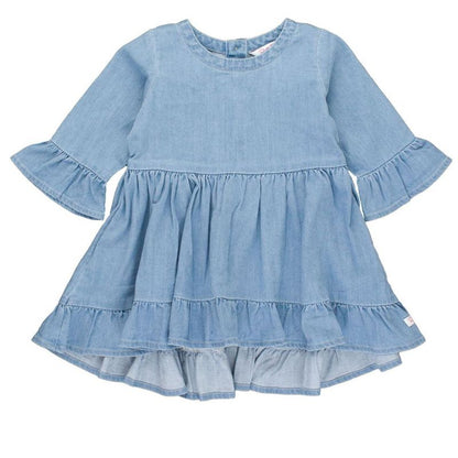 RuffleButts Girls High Low Ruffle Tunic