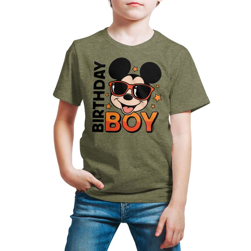 Boys' - Disney - Mickey Birthday Boy Short Sleeve Graphic T-Shirt