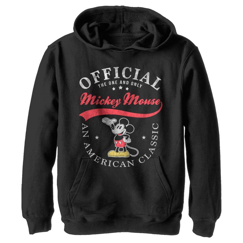 Boy's Disney Mickey Mouse Official One & Only Pull Over Hoodie