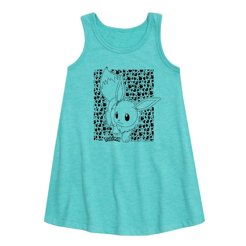 فستان بناتي بدون أكمام بنقشة بوكيمون - إيفي