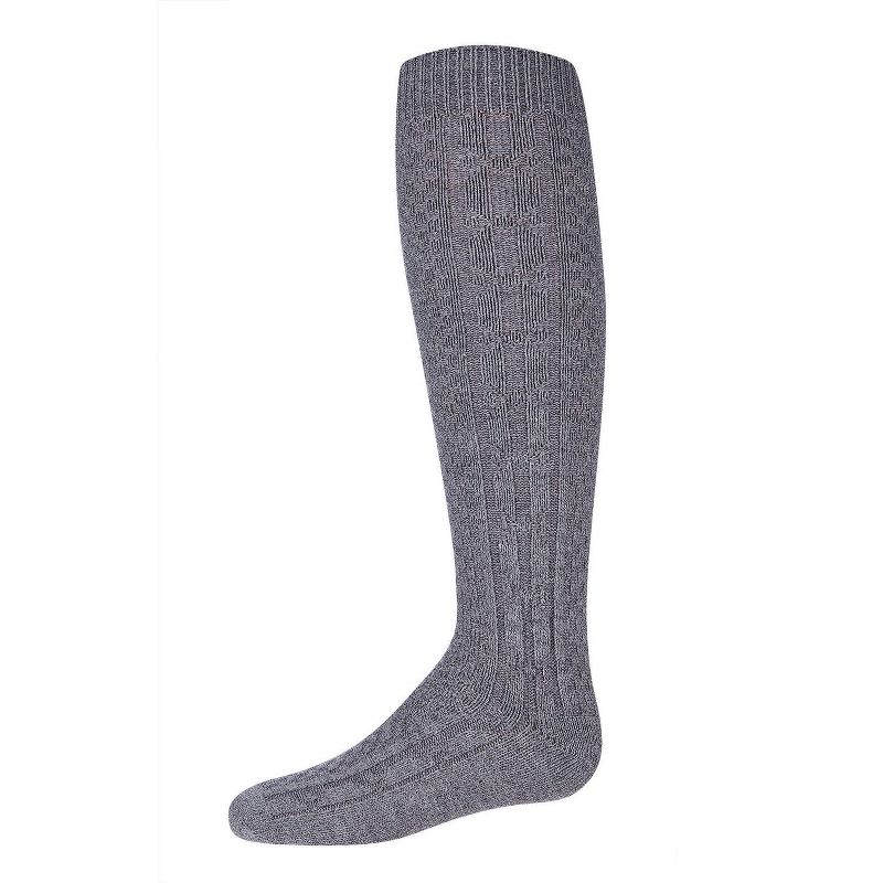 Memoi Girls Chunky Ribbed Knit Knee-High Socks
