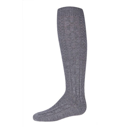 Memoi Girls Chunky Ribbed Knit Knee-High Socks