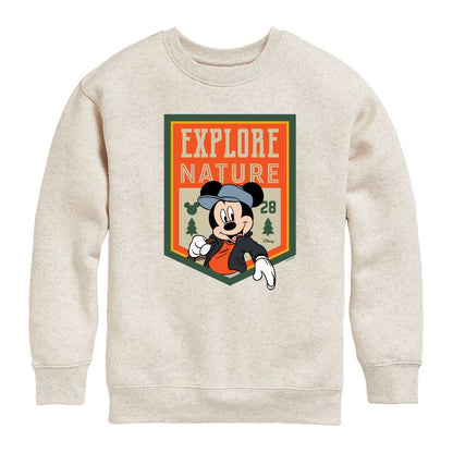 Boys' - Disney - Explore Nature Graphic Long Sleeve Fleece Sweatshirt