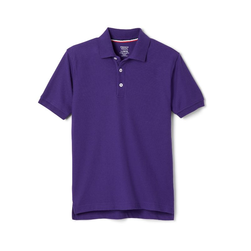 French Toast School Uniform Co-Ed Short Sleeve Pique Polo