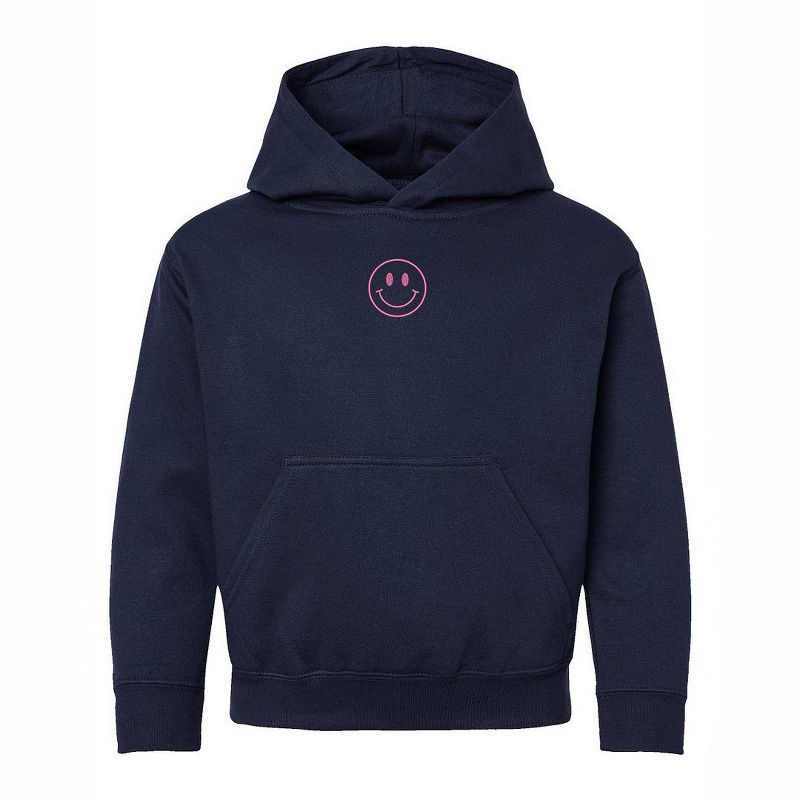 The Juniper Shop Embroidered Smiley Face Outline Youth Graphic Hoodie