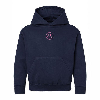 The Juniper Shop Embroidered Smiley Face Outline Youth Graphic Hoodie