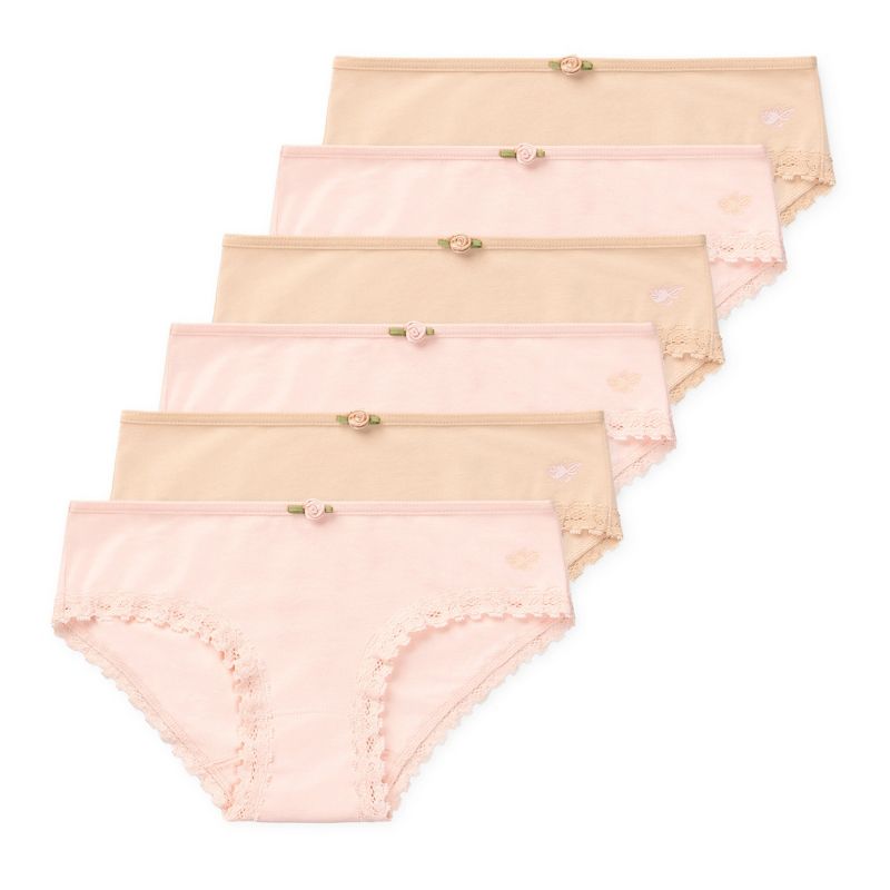 Lucky & Me Ava Girls Bikini Underwear Multi-Color Multiple Sizes (6-Pack)