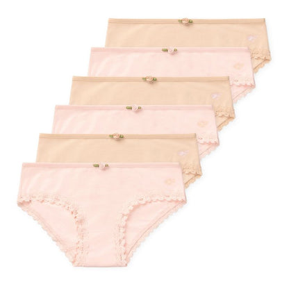 Lucky & Me Ava Girls Bikini Underwear Multi-Color Multiple Sizes (6-Pack)