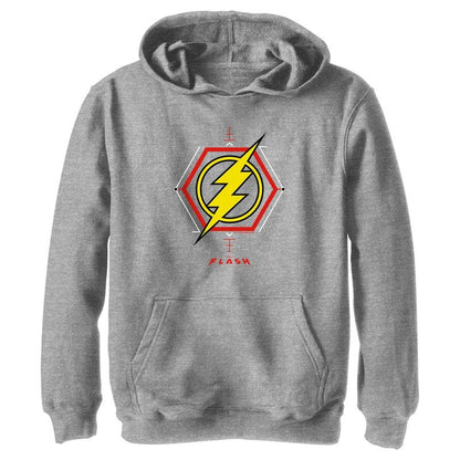 Boy's The Flash Lightning Tech Logo Pull Over Hoodie
