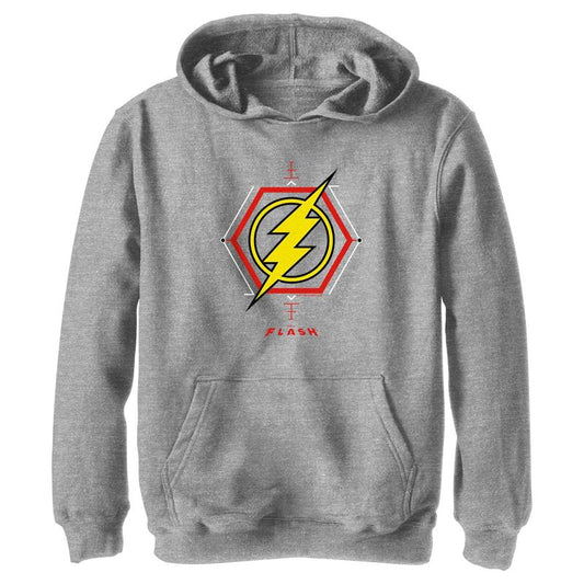 Boy's The Flash Lightning Tech Logo Pull Over Hoodie