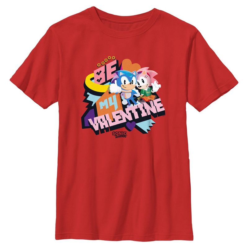 Boy's Sonic the Hedgehog Be My Valentine T-Shirt
