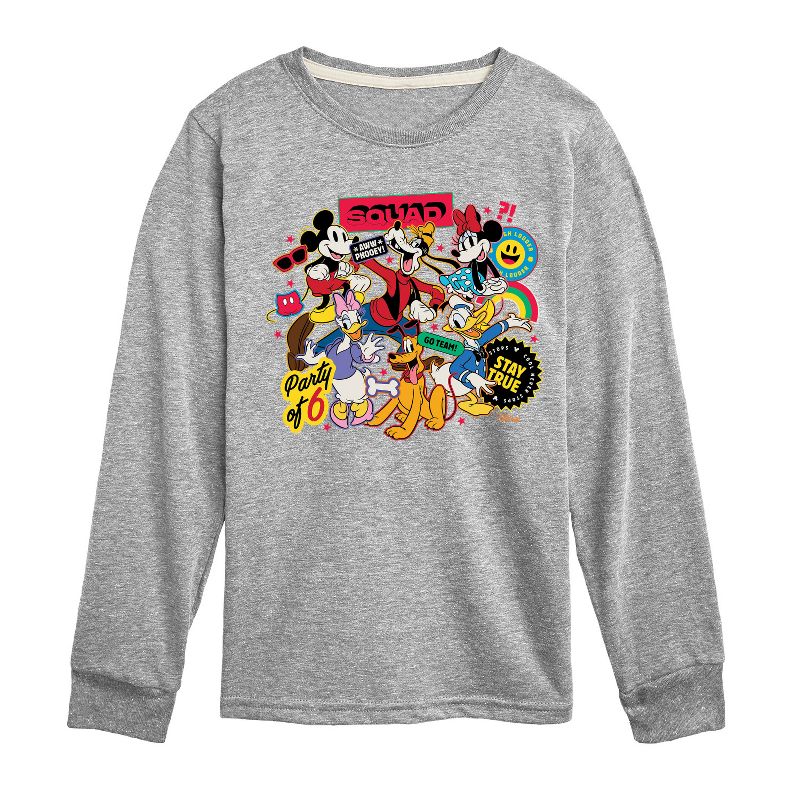 Boys' - Disney - Sticker Group Long Sleeve Graphic T-Shirt