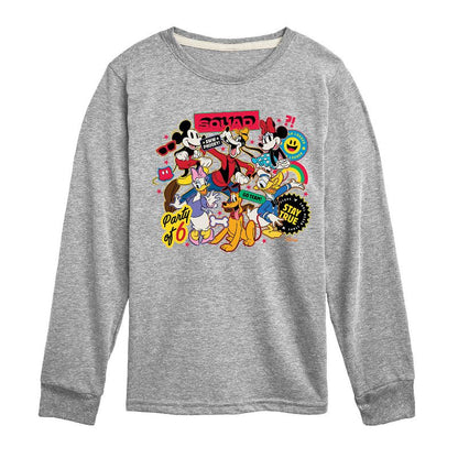 Boys' - Disney - Sticker Group Long Sleeve Graphic T-Shirt